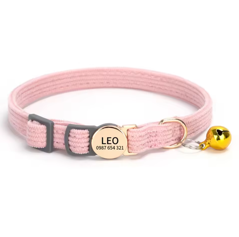 Pink cat collar