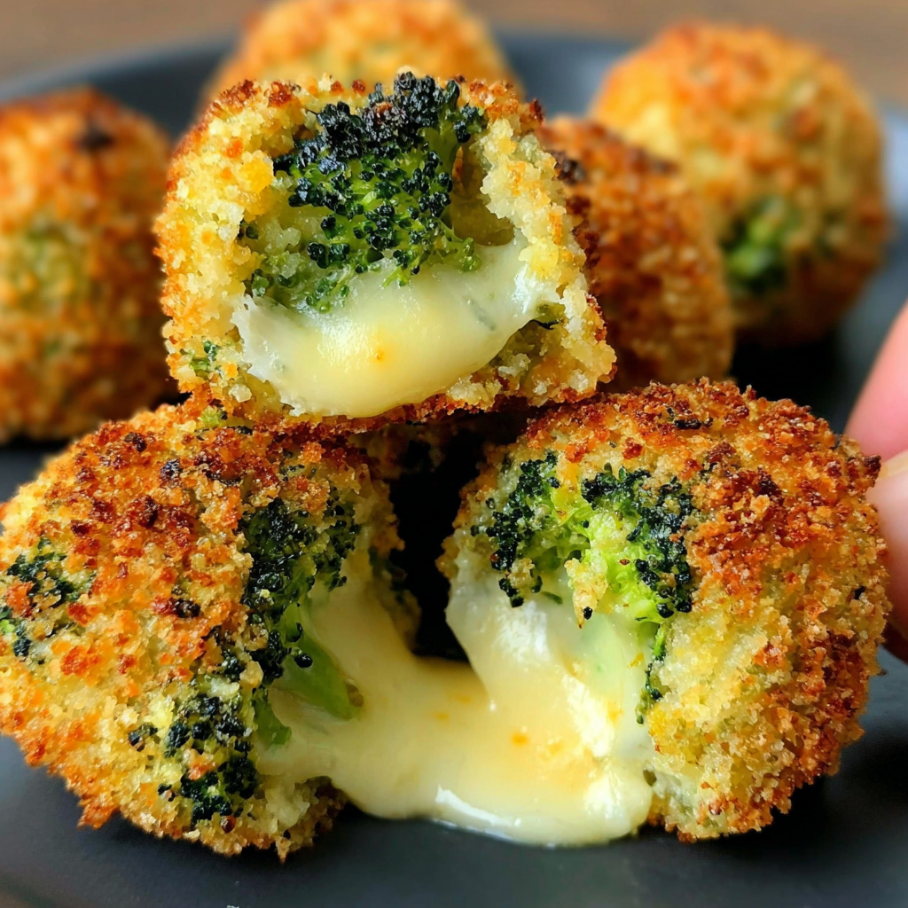 Crunchy Baked Broccoli Cheese Bites Recipe