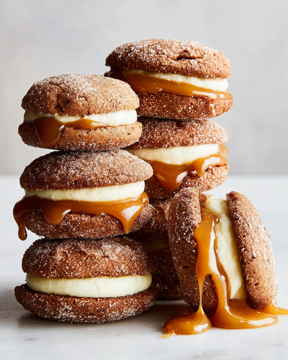 Apple Cider Whoopie Pie Cookies with Caramel