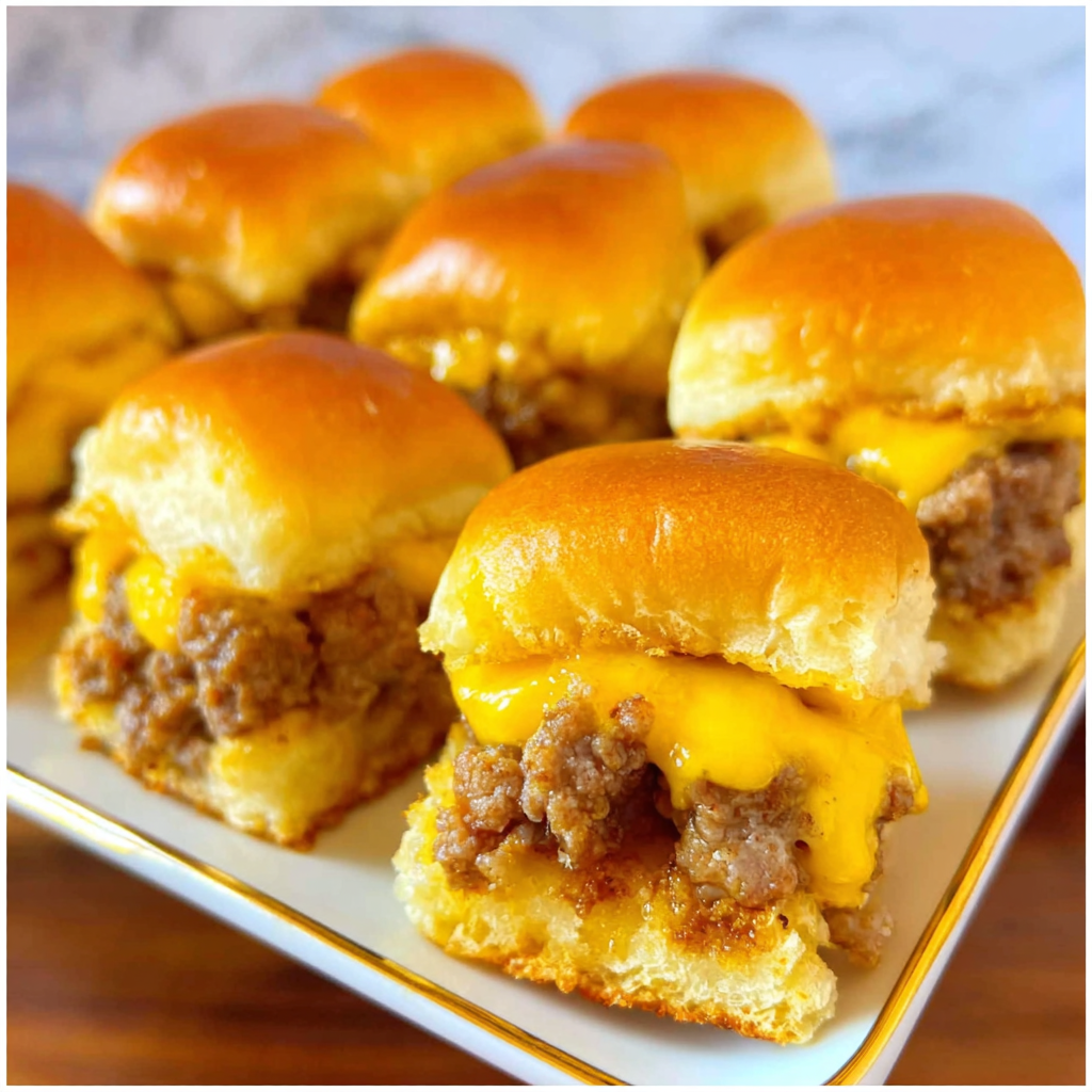 Bite-Size Sausage and Biscuit Sliders with Maple Butter