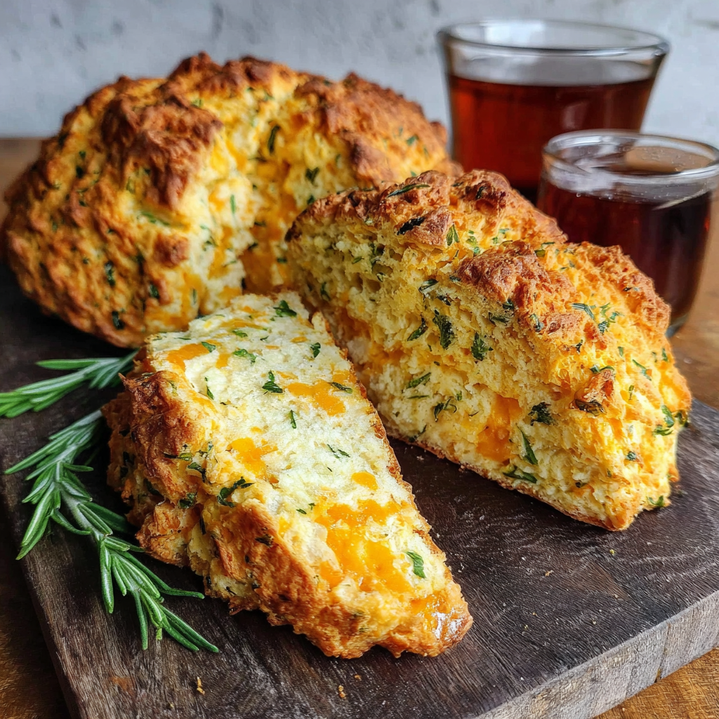 Cheddar and Herb Soda Bread: A Savory Delight