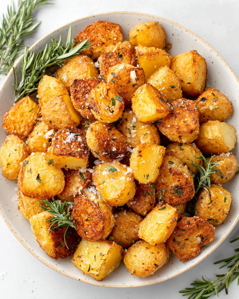 Crispy Roast Potatoes with Rosemary and Garlic – Whole30