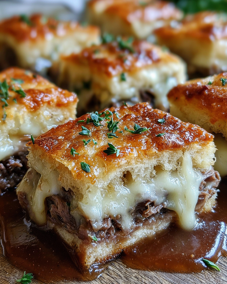 Delicious French Dip Squares Recipe for Every Party