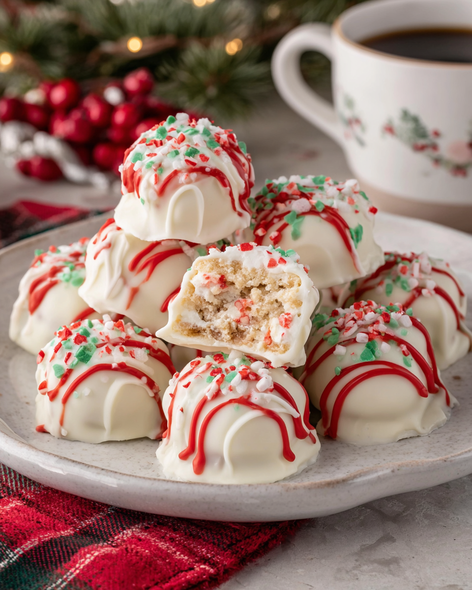 Delicious Little Debbie Christmas Tree Cake Truffles