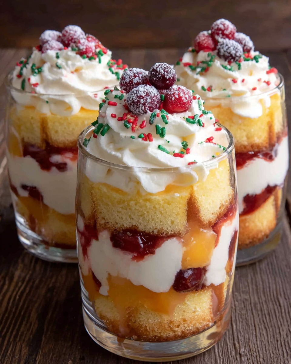 Delicious Mini Christmas Trifles for Your Festive Table