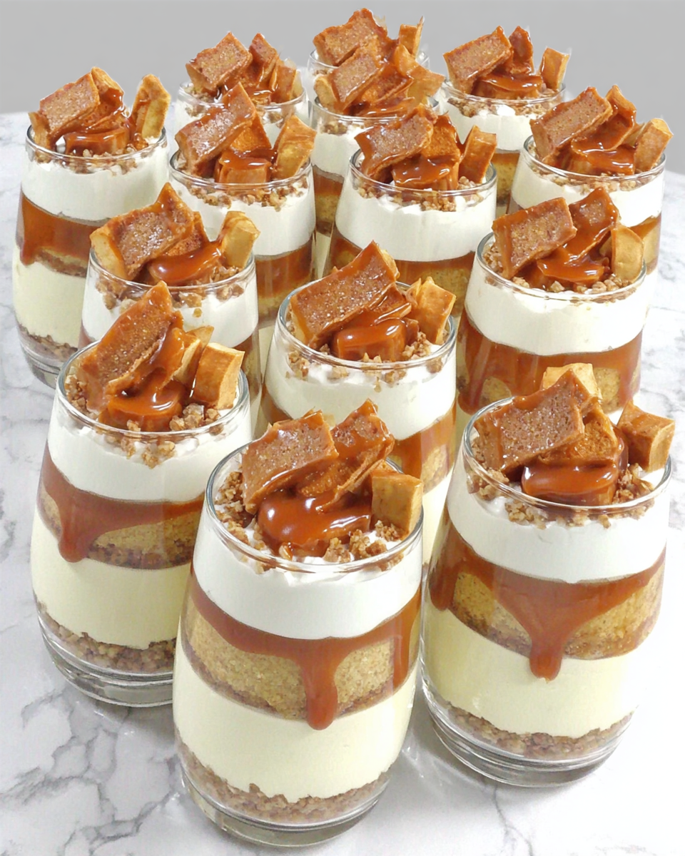 Delicious No Bake Caramel Apple Pie Cheesecake Parfaits
