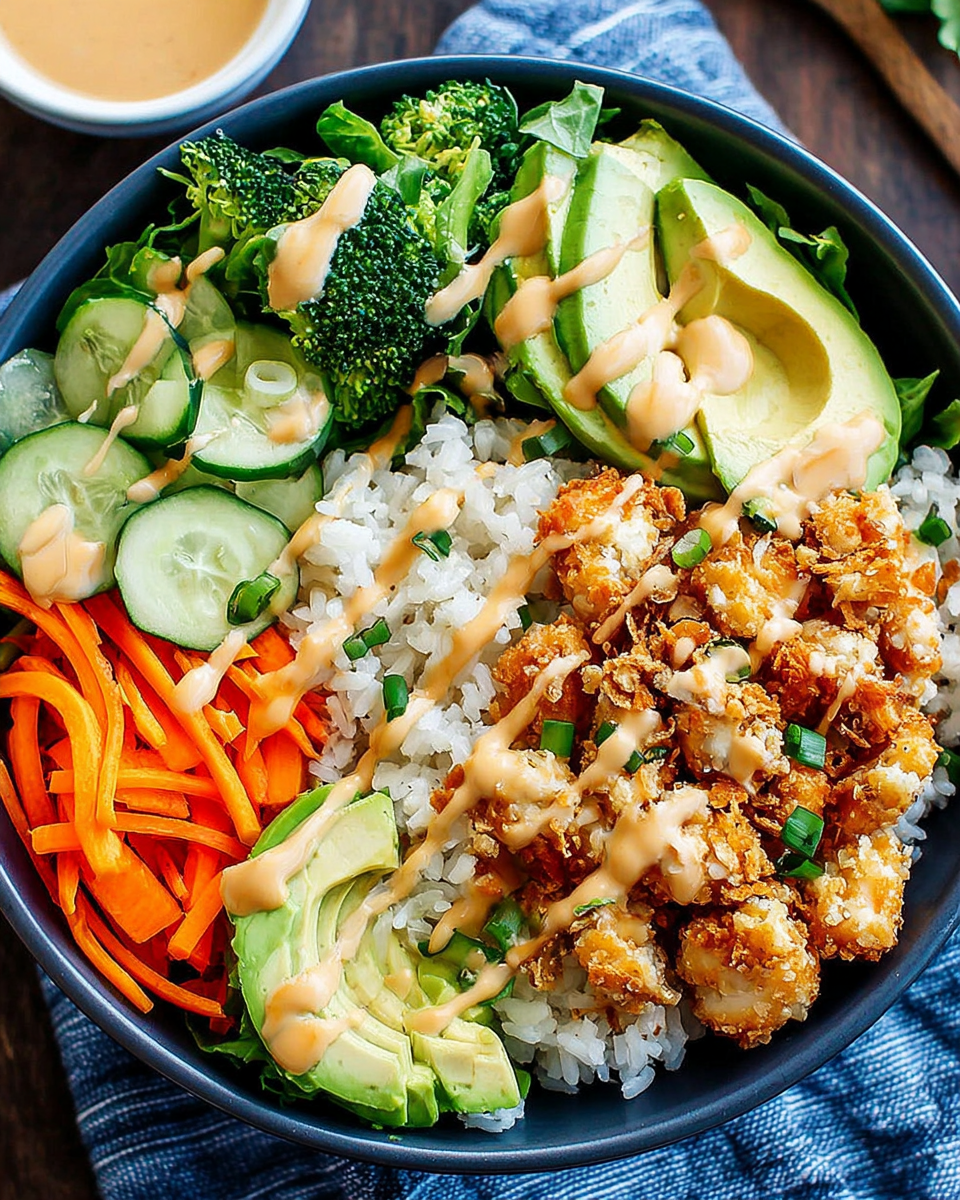 Delightful Bang Bang Chicken Bowl with Creamy Sauce