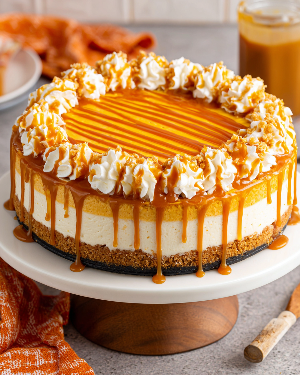 No-Bake Pumpkin Cheesecake for Festive Gatherings