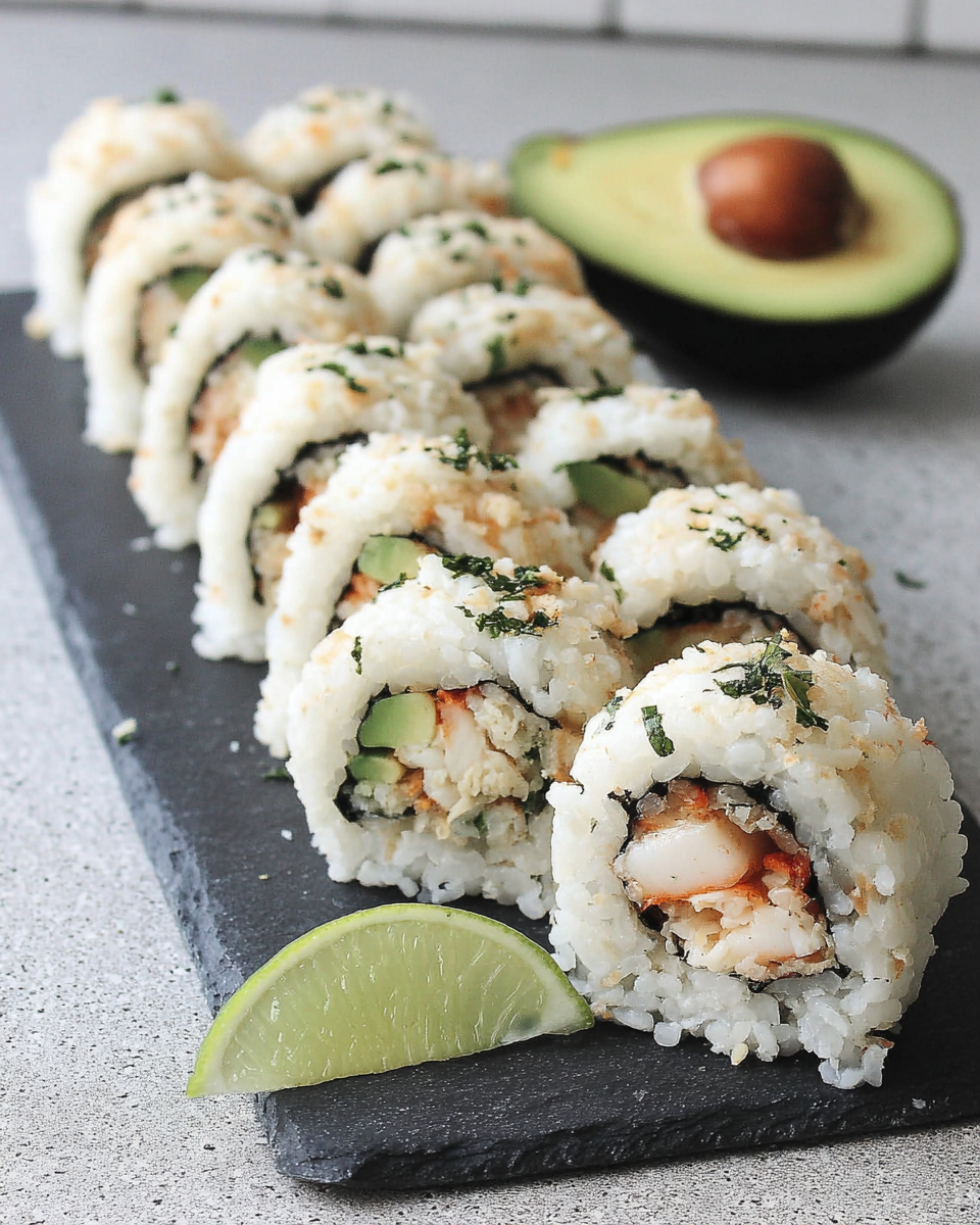 Crafting California Crunch Roll Sushi at Home