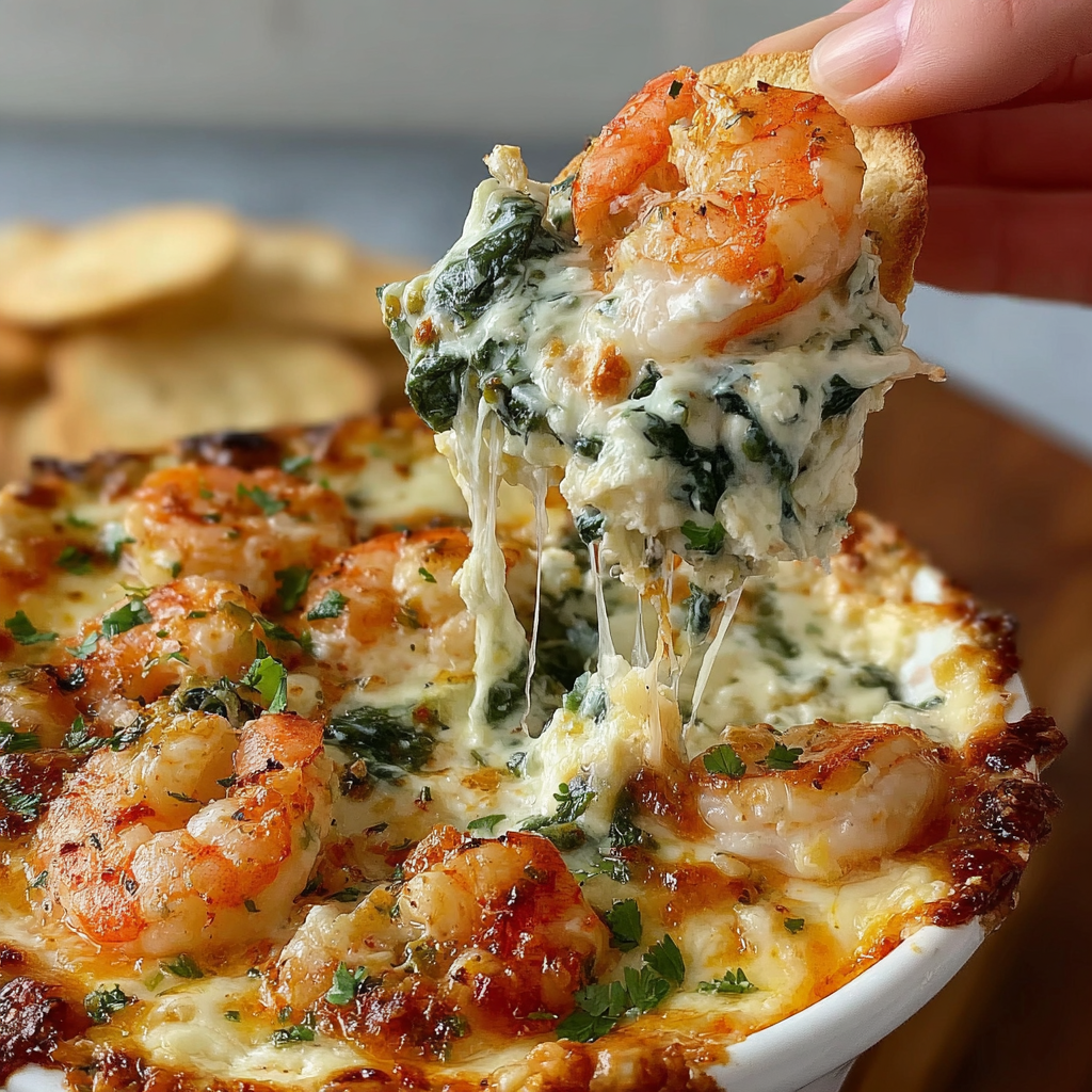 Creamy Shrimp and Crab Spinach Delight