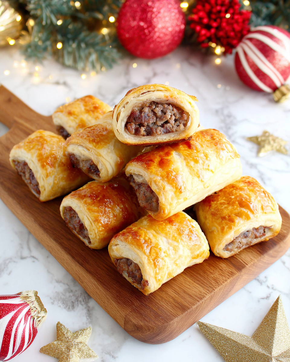 Festive Christmas Sausage Rolls for Celebration