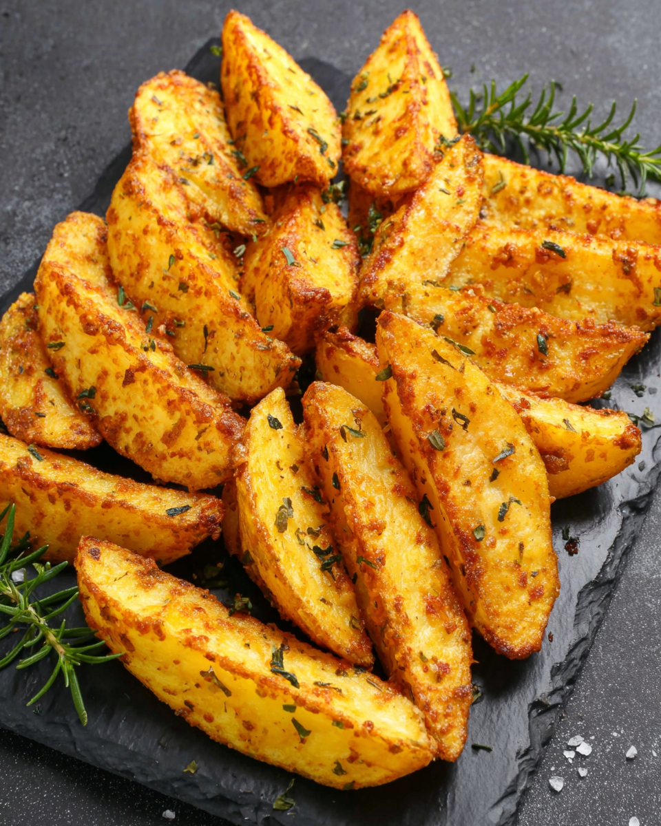 Perfectly Crispy Broasted Potato Wedges for Home Cooks