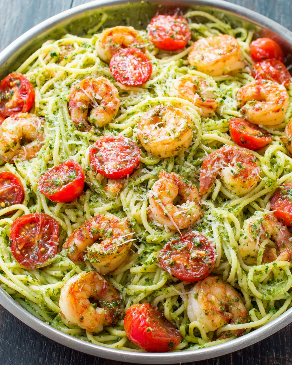 Pesto Shrimp Linguine That Will Impress Your Guests