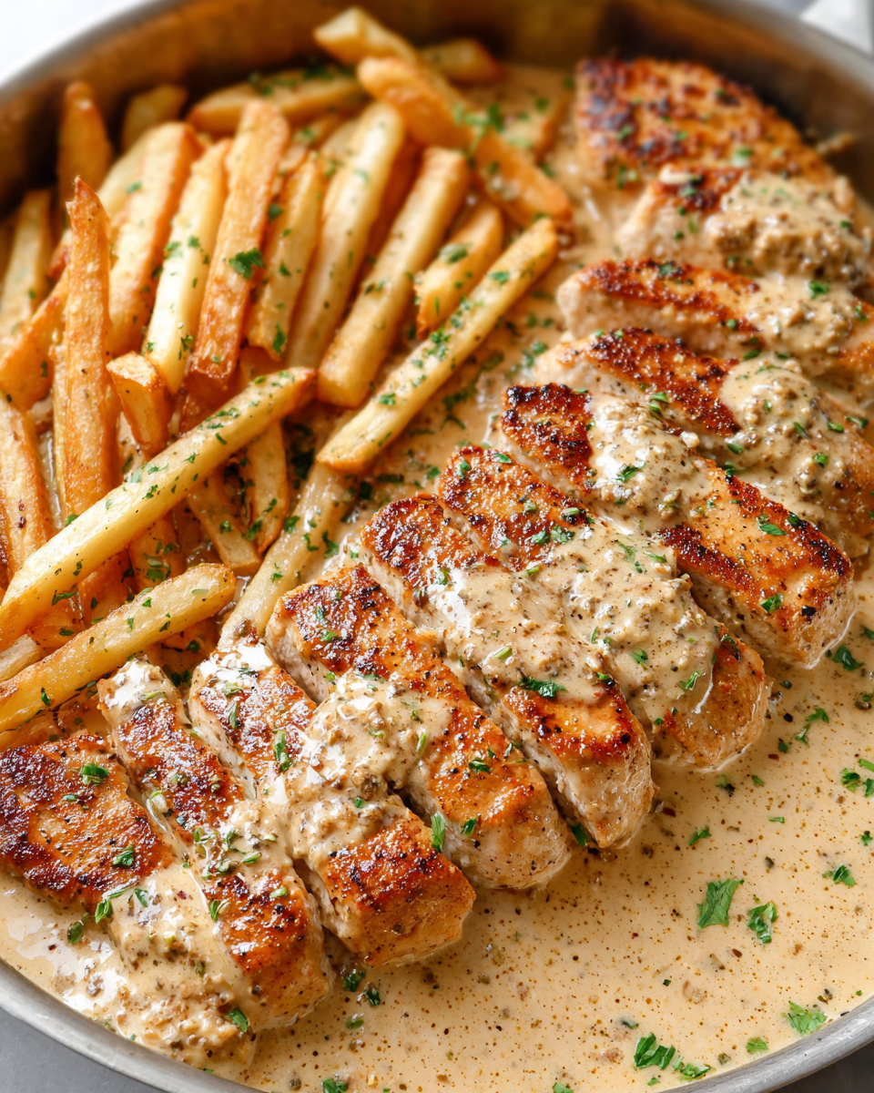 Savory Chicken Fillet in Creamy Garlic-Parmesan Sauce