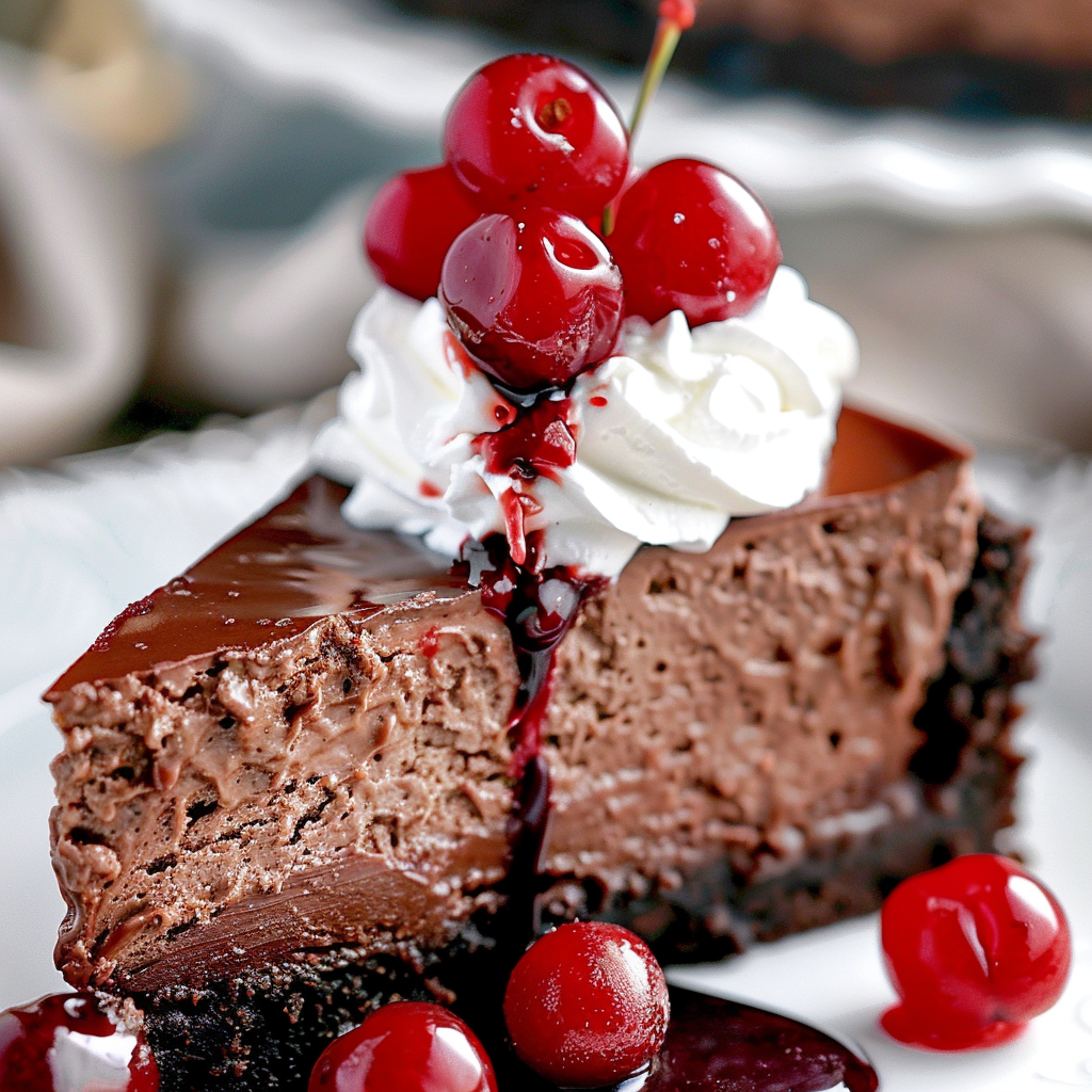 A Decadent Take on Black Forest Cheesecake