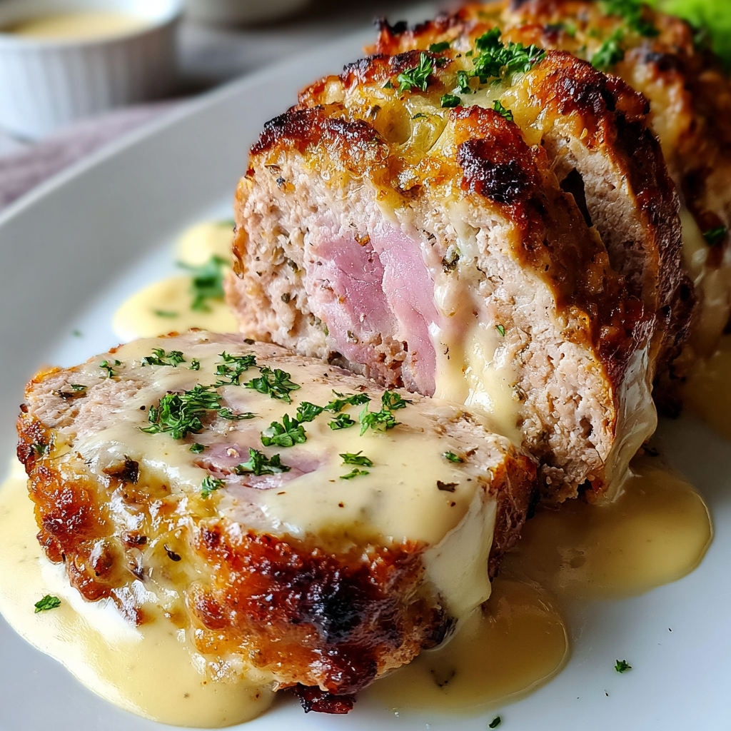 Delicious Chicken Cordon Bleu Meatloaf Recipe