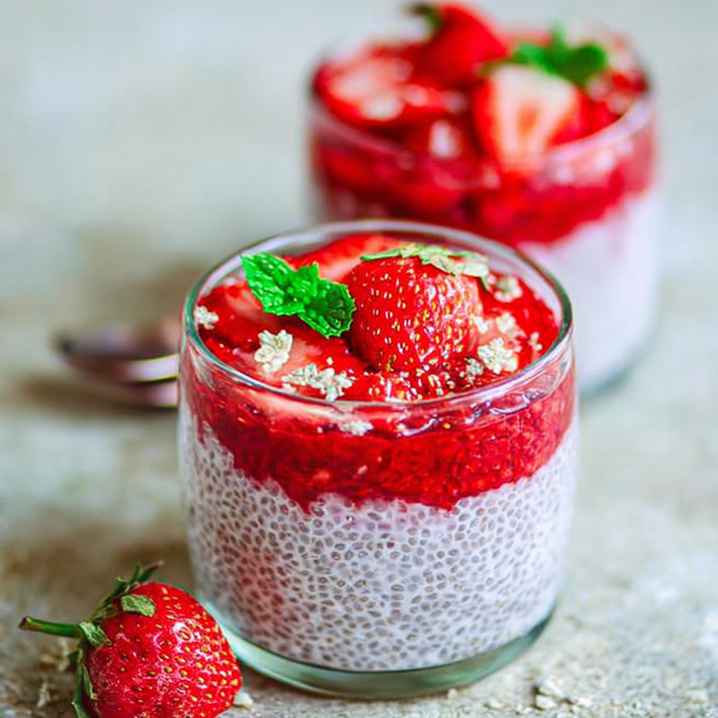 Deliciously Creamy Strawberry Chia Pudding Recipe