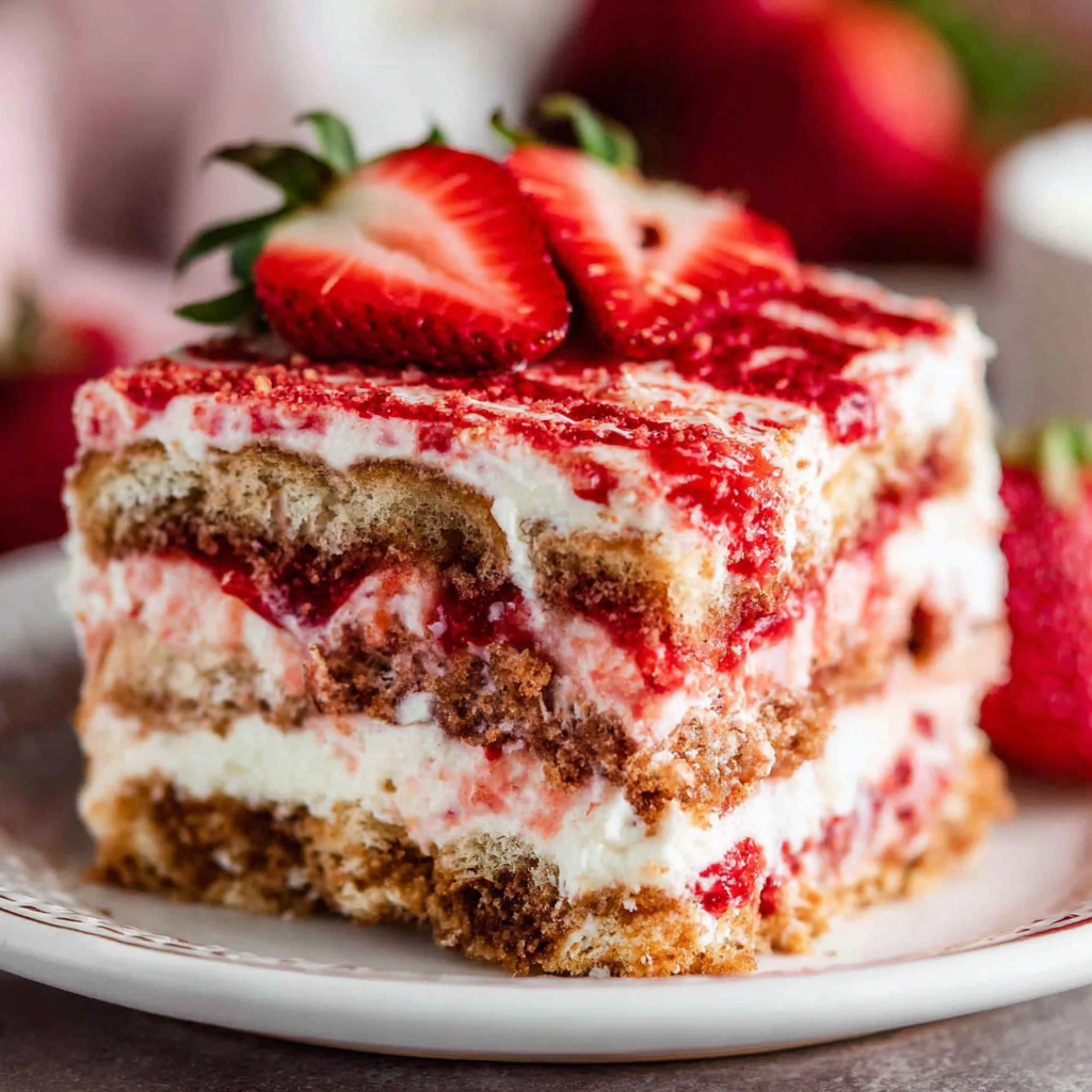 Deliciously Fresh Strawberry Tiramisu Recipe
