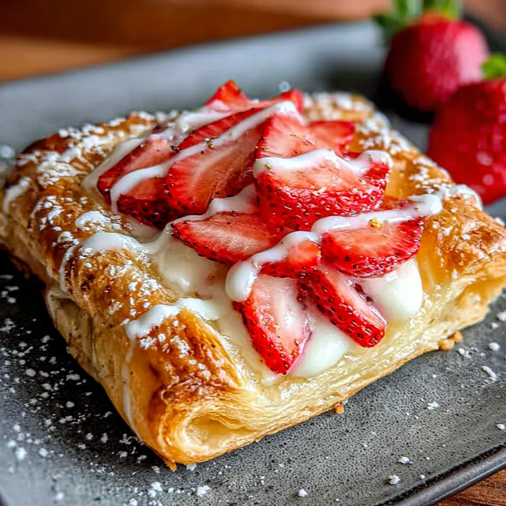 Delightful Strawberry Danish Recipe for Home Cooks