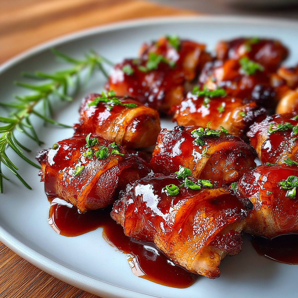 Bacon-Wrapped BBQ Chicken Bites Recipe