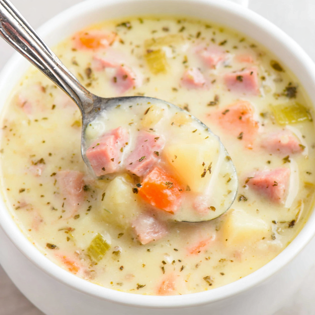 Delightful Creamy Ham Potato Soup Recipe