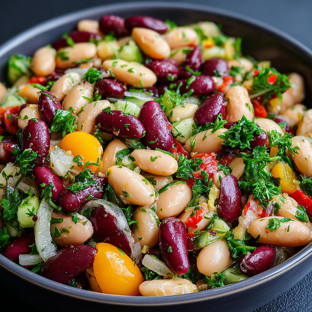 Fresh Flavors of Mediterranean Bean Salad