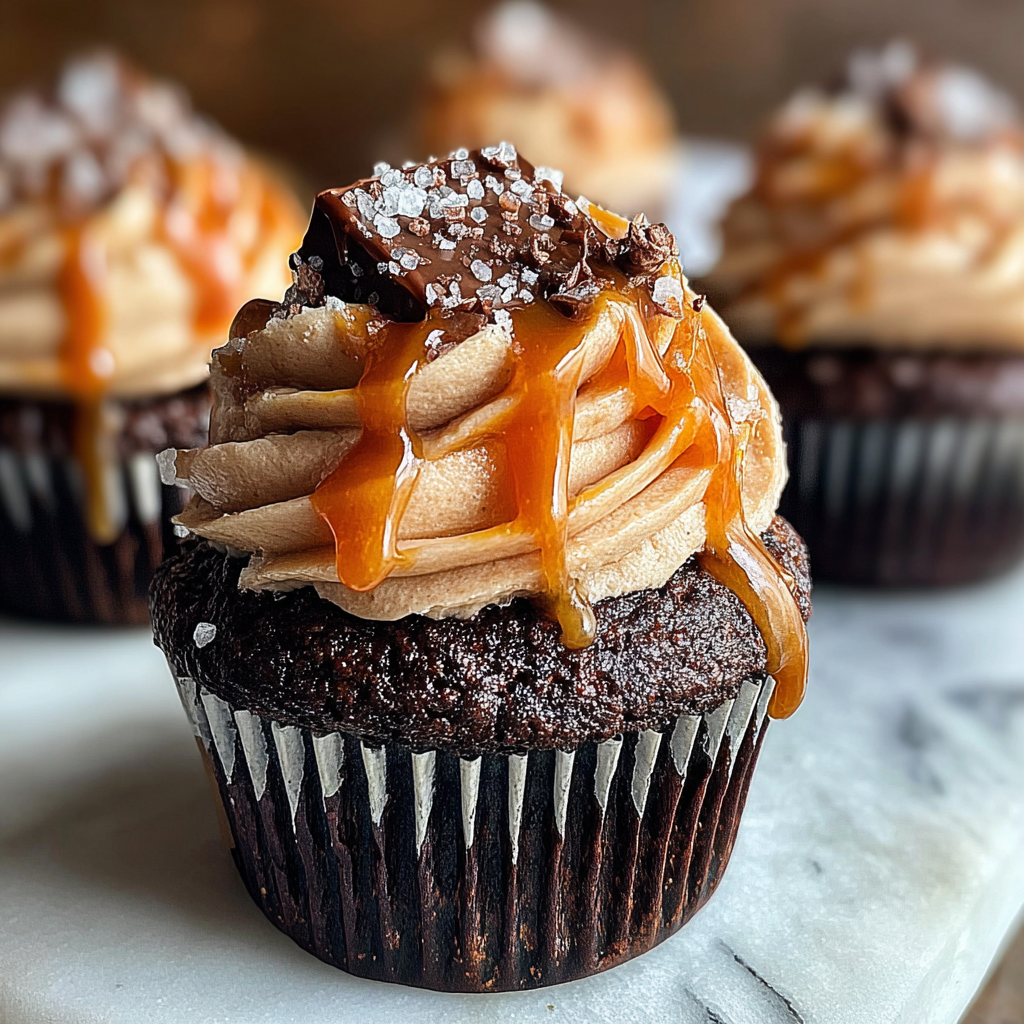 Indulgent Salted Caramel Chocolate Cupcakes Recipe