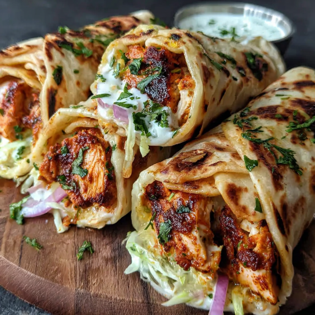 Savoring Kati Rolls: Chicken Wraps with Flavor