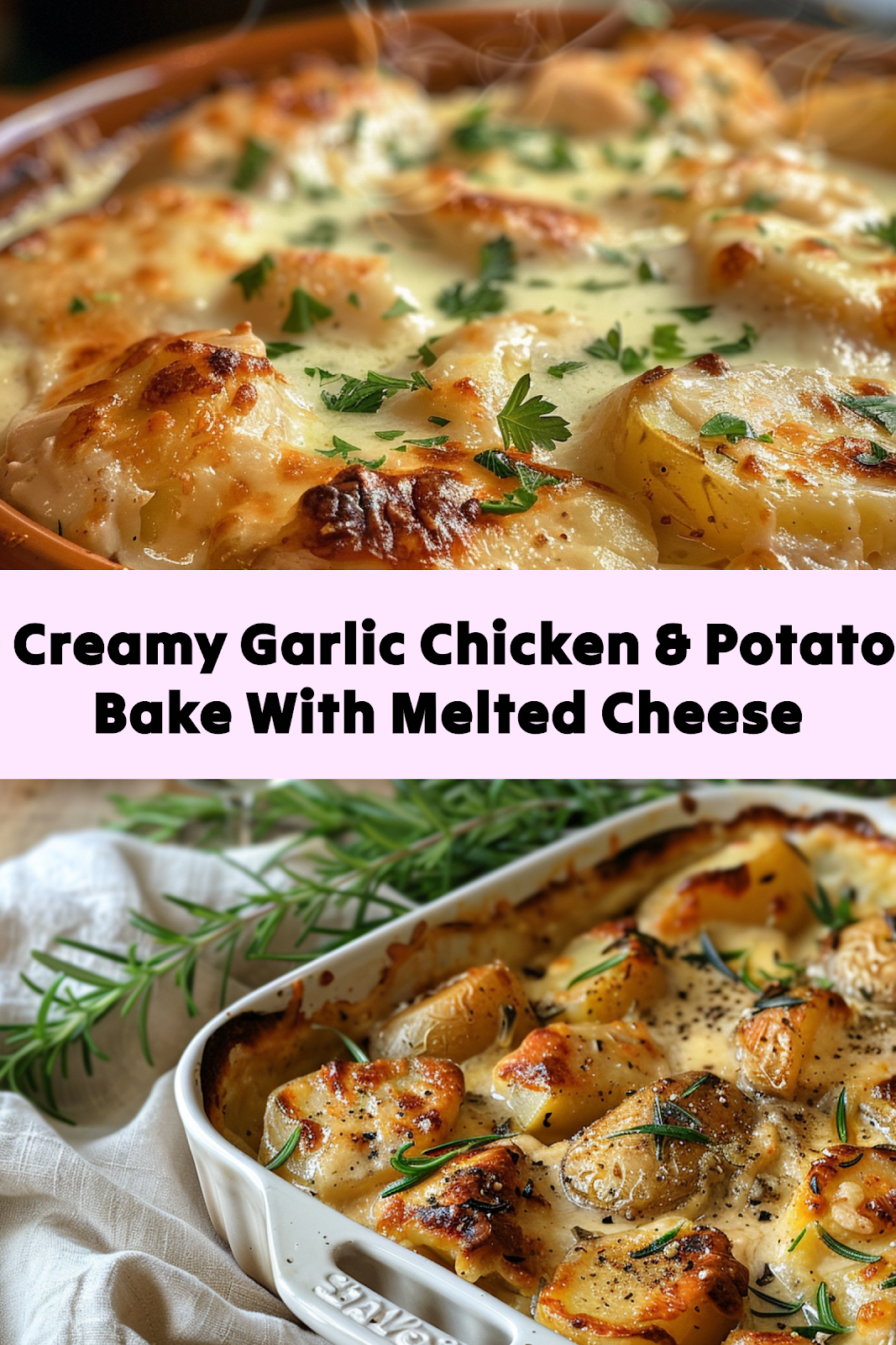 Creamy Garlic Chicken Potato Bake: The Best Easy Dinner