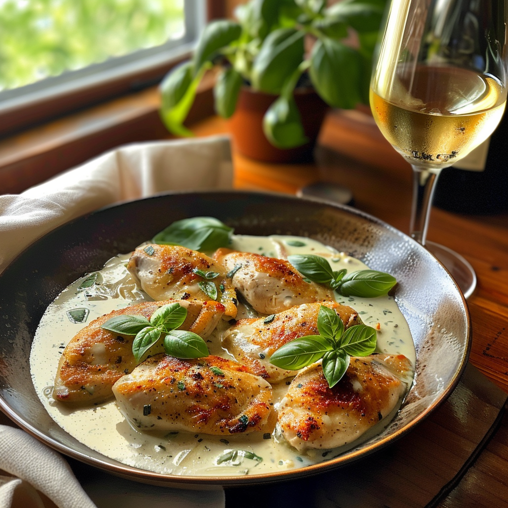 how to make Quick & Easy Creamy Tuscan Chicken Dinner With Sun-Dried Tomatoes step by step