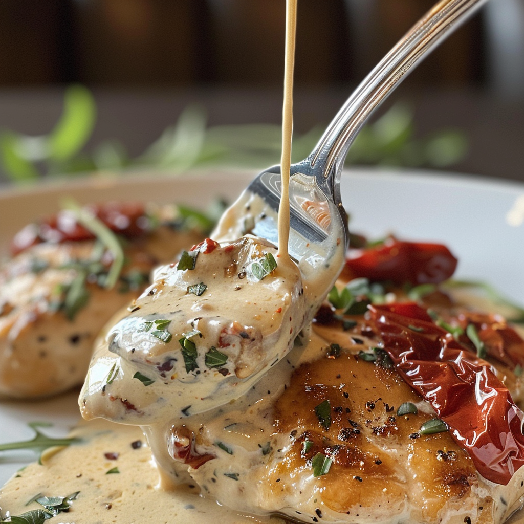 fresh ingredients for Quick & Easy Creamy Tuscan Chicken Dinner With Sun-Dried Tomatoes