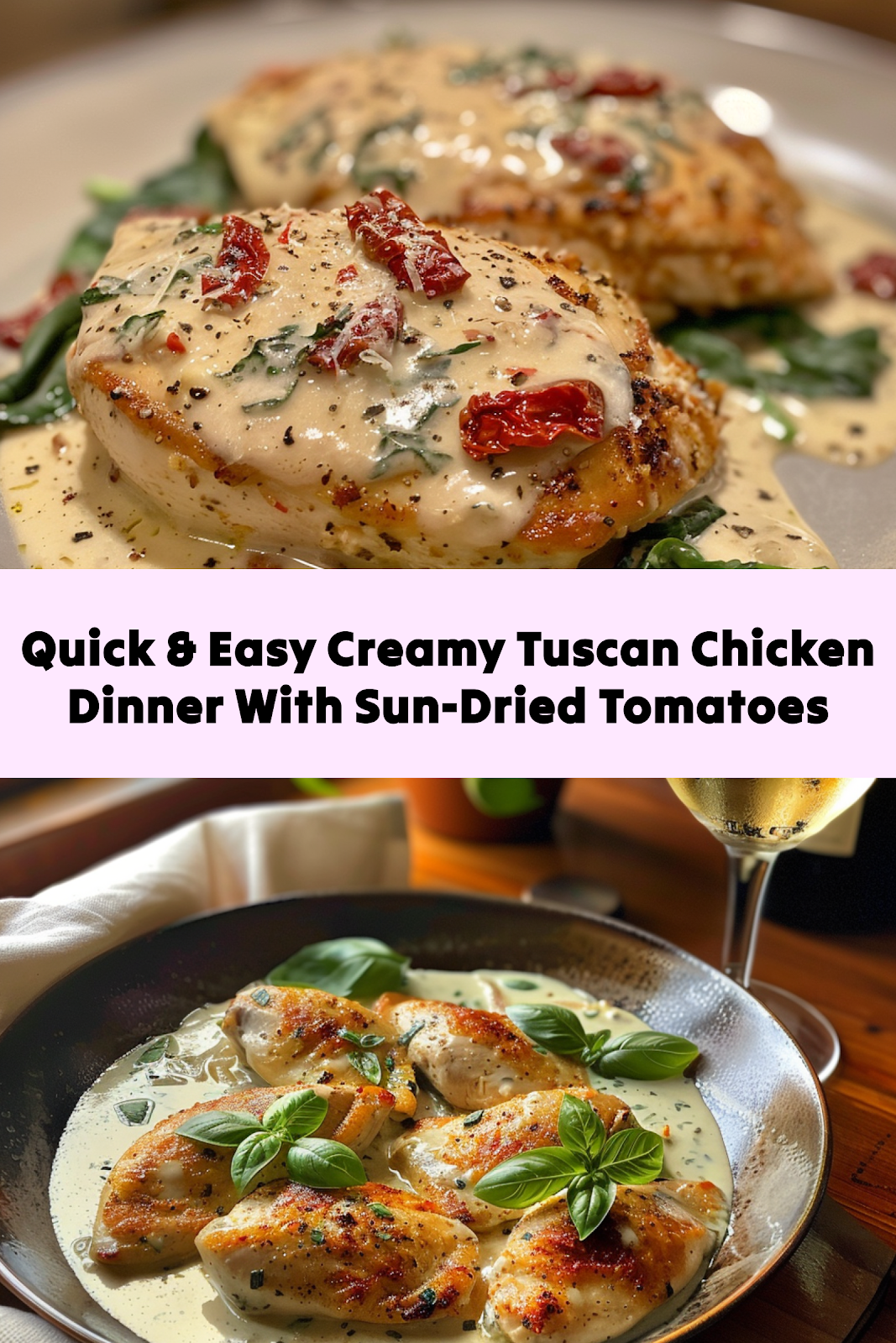 Creamy Tuscan Chicken: Easy One Pan Recipe