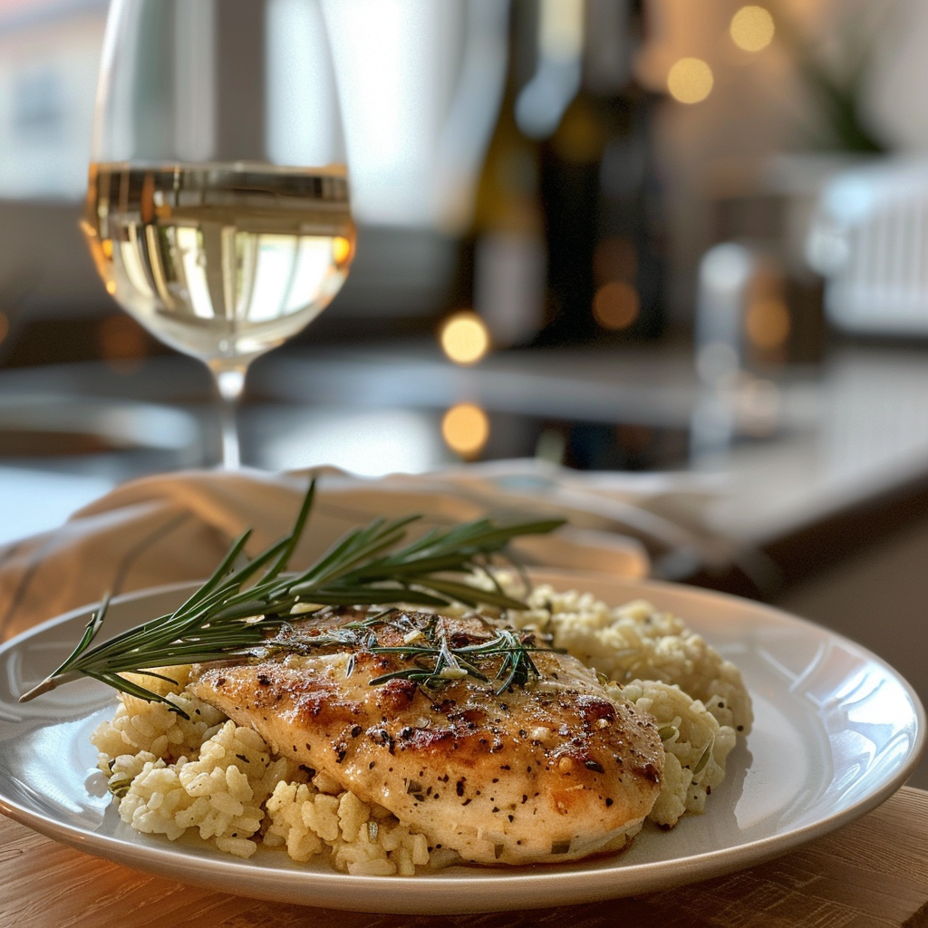 how to make Garlic Parmesan Chicken & Cauliflower Rice Bake With Melted Mozzarella step by step