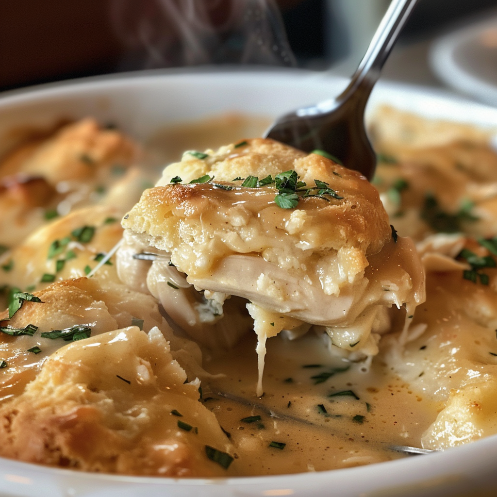 fresh ingredients for Hearty Chicken & Dumpling Casserole With Golden Biscuits (Freezer-Friendly)