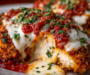 Layered Chicken Parmesan Bake With Fresh Basil and Bubbling Mozzarella — Better Than Any Italian Spot